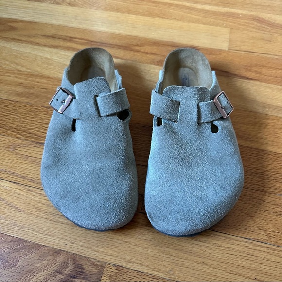 Birkenstock Boston Soft Footbed Taupe Suede size 37 - Picture 4 of 5